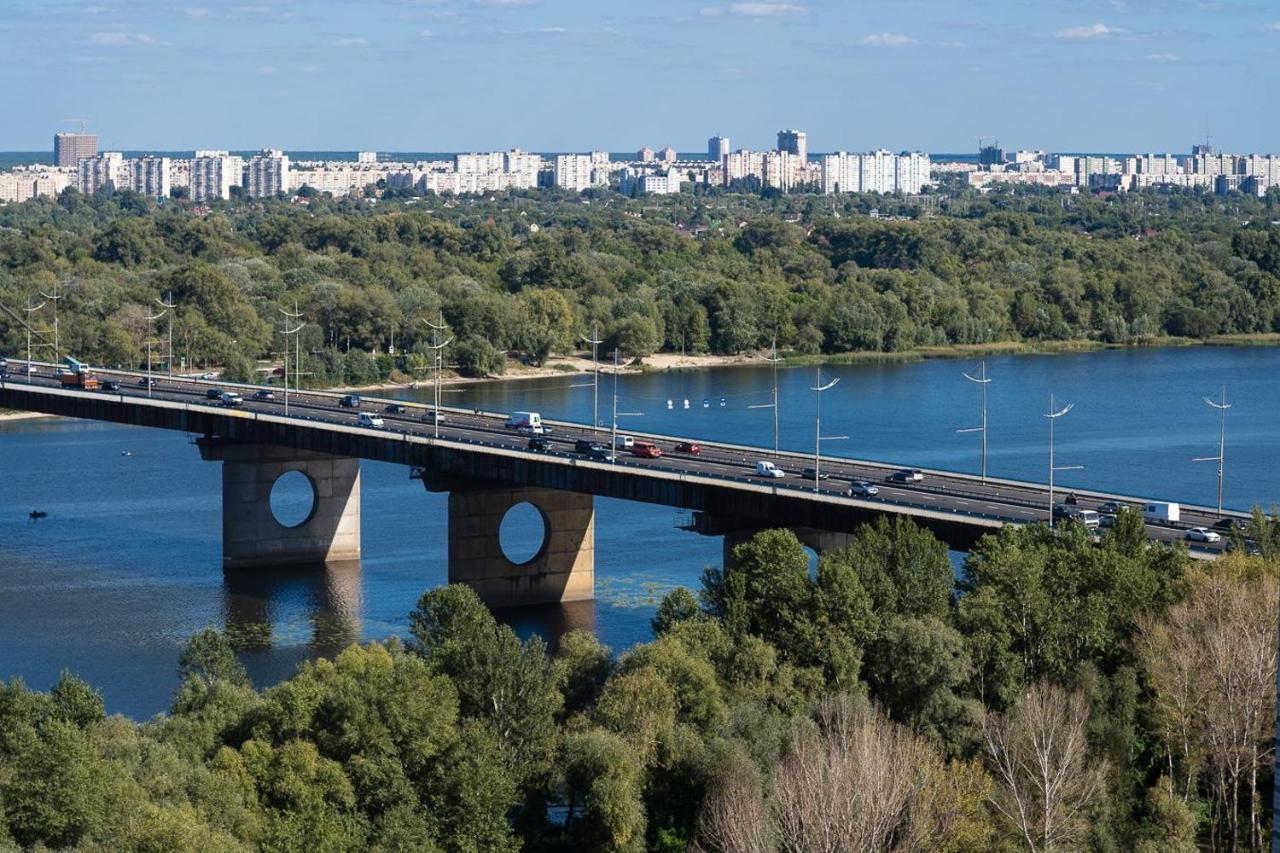 Exquisite Panoramic Views Apartment Dnipro Embankment 基輔 外观 照片